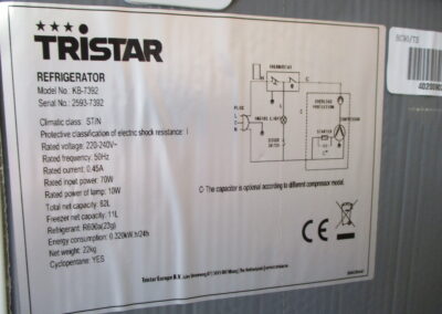 lednice do karavanu zn. Tristar na 220V
